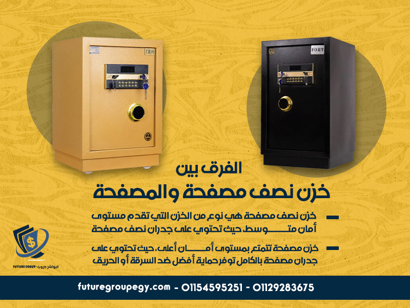 الفرق بين خزن نصف مصفحة والمصفحة