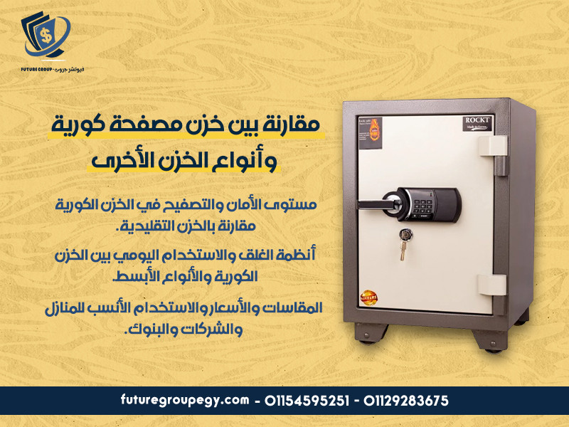 مقارنة بين خزن مصفحة كورية وأنواع الخزن الأخرى